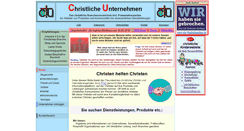 Desktop Screenshot of christliche-unternehmen.de